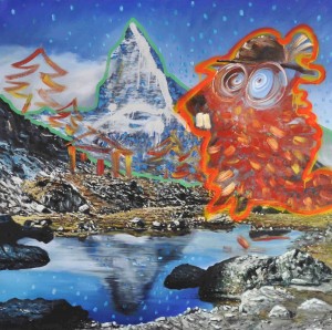 Hansi Turbo (zotteliges Murmeltier) (120x120cm)