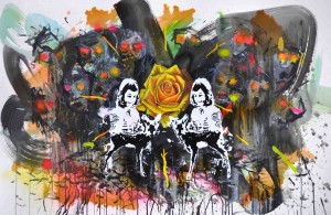 Intervention 19 - Von der Idylle träumen (82x122cm)