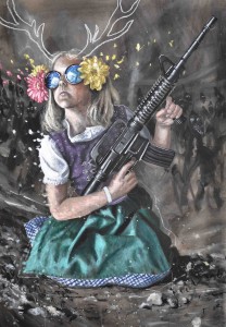 Intervention 20 - Idyllekind (109x89cm)