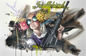 Intervention 21 - Idyllekind (89x129cm)