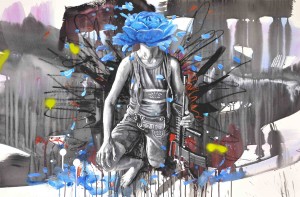 Intervention 24 - Idyllekind (89x129cm)
