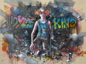 Intervention 26 - Idyllekind (150x200cm)