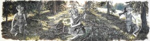 Intervention 52 - Idyllekinder (152x550cm)
