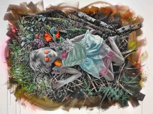 Intervention 54 - Idyllekind (150x200cm)