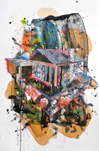 Intervention 69 - Idyllehaus_Casa paradiso (122x82cm)