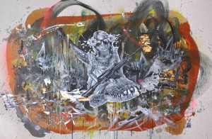 Intervention 51 - Draußen am Meer (120x180cm)