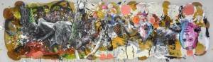 Intervention 62 - Die Idylle, die Hoffnung, die Angst (180x600cm)