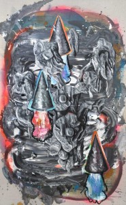 Intervention 119 - Des talentierten Züchters schönste Blumen und Raketen (160x100cm)