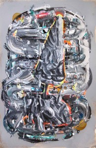 Intervention 122 - Im Inneren eines 3D-Druckers (120x80cm)