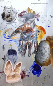 Intervention 183 - Organic landscape with casting mould (190x130cm)